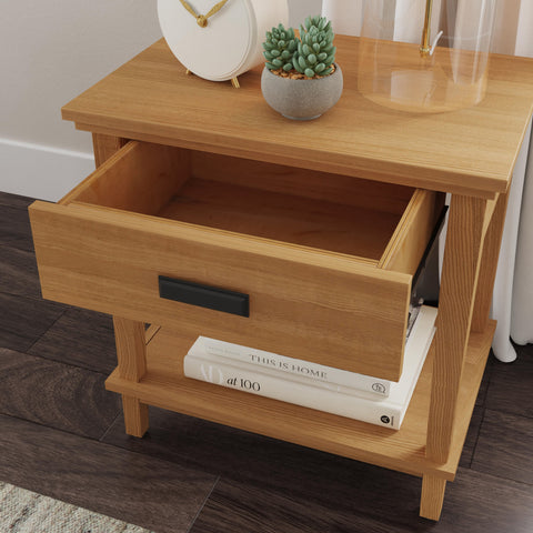 Oak Park - Open Back Nightstand - Premium Accent Nightstands from Homestyles - Just $499.98! Shop now at brett interiors