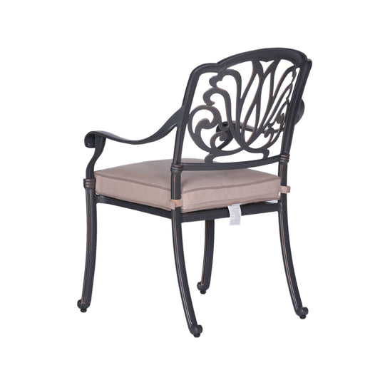 Patio Outdoor Aluminum Dining Armchair With Cushion (Set of 2) - Premium Chair Sets from Gather Craft - Just $920! Shop now at brett interiors