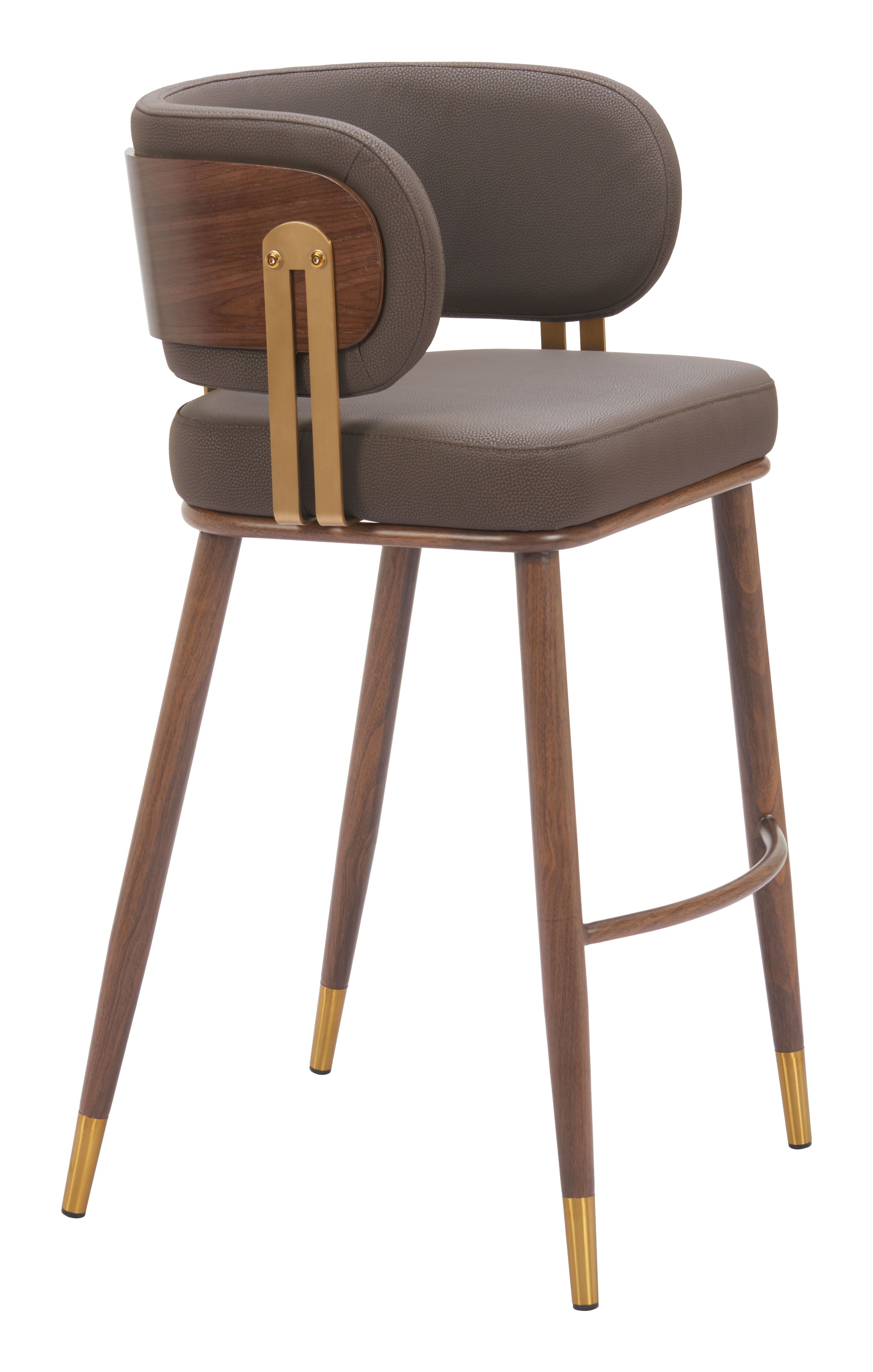 Brew - Barstool (Set of 2) - Brown - Premium Stool Sets from Zuo Modern - Just $2350! Shop now at brett interiors