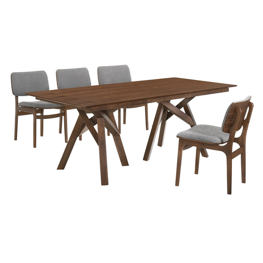 Cortina And Lima - Rectangular Dining Set - Premium 5 Piece Dining Room Sets from Armen Living - Just $1600! Shop now at brett interiors