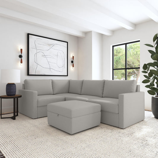 Flex - Sectional with Standard Arm and Storage Ottoman - Premium 2 Piece Living Room Sets from Homestyles - Just $11247.50! Shop now at brett interiors