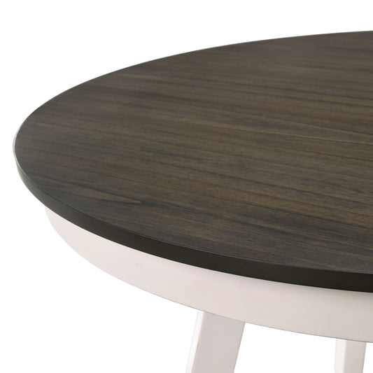 Maisie - Round Table - White / Brown - Premium Dining Tables from New Classic - Just $447.50! Shop now at brett interiors