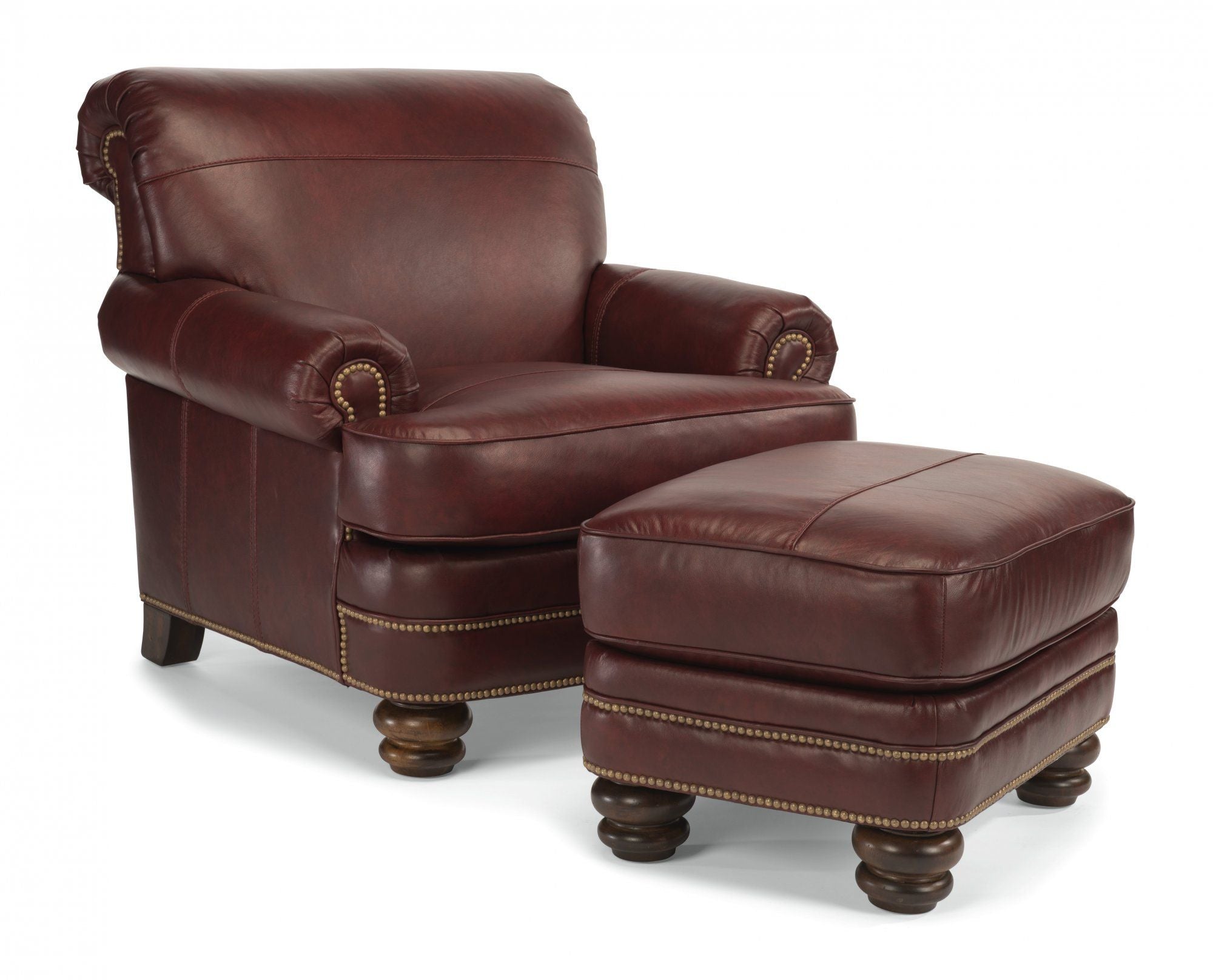 Bay Bridge - Ottoman - Nailhead Trim - Premium Upholstered Ottomans from Flexsteel - Just $687.50! Shop now at brett interiors