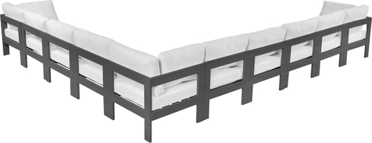 Nizuc - Outdoor Patio Modular Sectional 10 Piece - White - Premium Stationary Sectionals from Meridian Furniture - Just $8925! Shop now at brett interiors