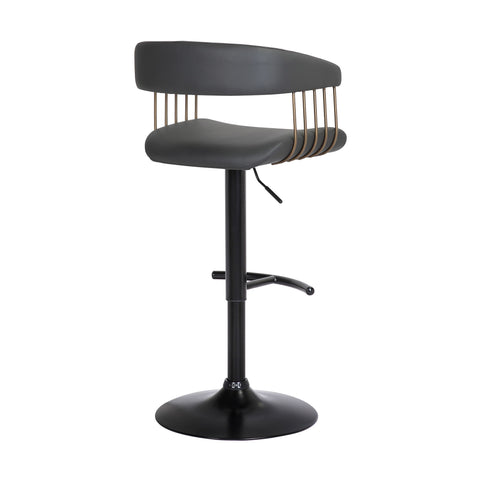 Calista - Adjustable Bar Stool - Premium Adjustable Height from Armen Living - Just $215! Shop now at brett interiors