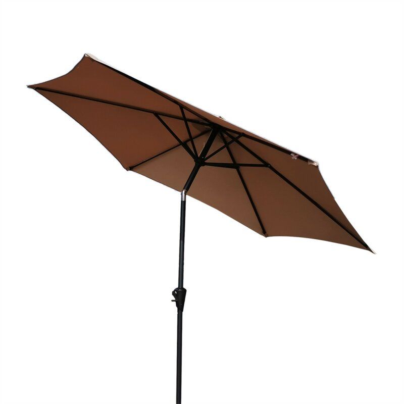 8.8' Outdoor Aluminum Patio Umbrella With 42 Pound Round Resin Umbrella Base - Premium Umbrellas & Canopies from Gather Craft - Just $213! Shop now at brett interiors