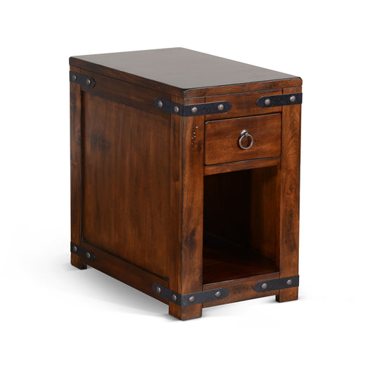 Santa Fe - 25" Chair Side Table - Dark Brown - Premium Chair Side Tables from Sunny Designs - Just $431! Shop now at brett interiors