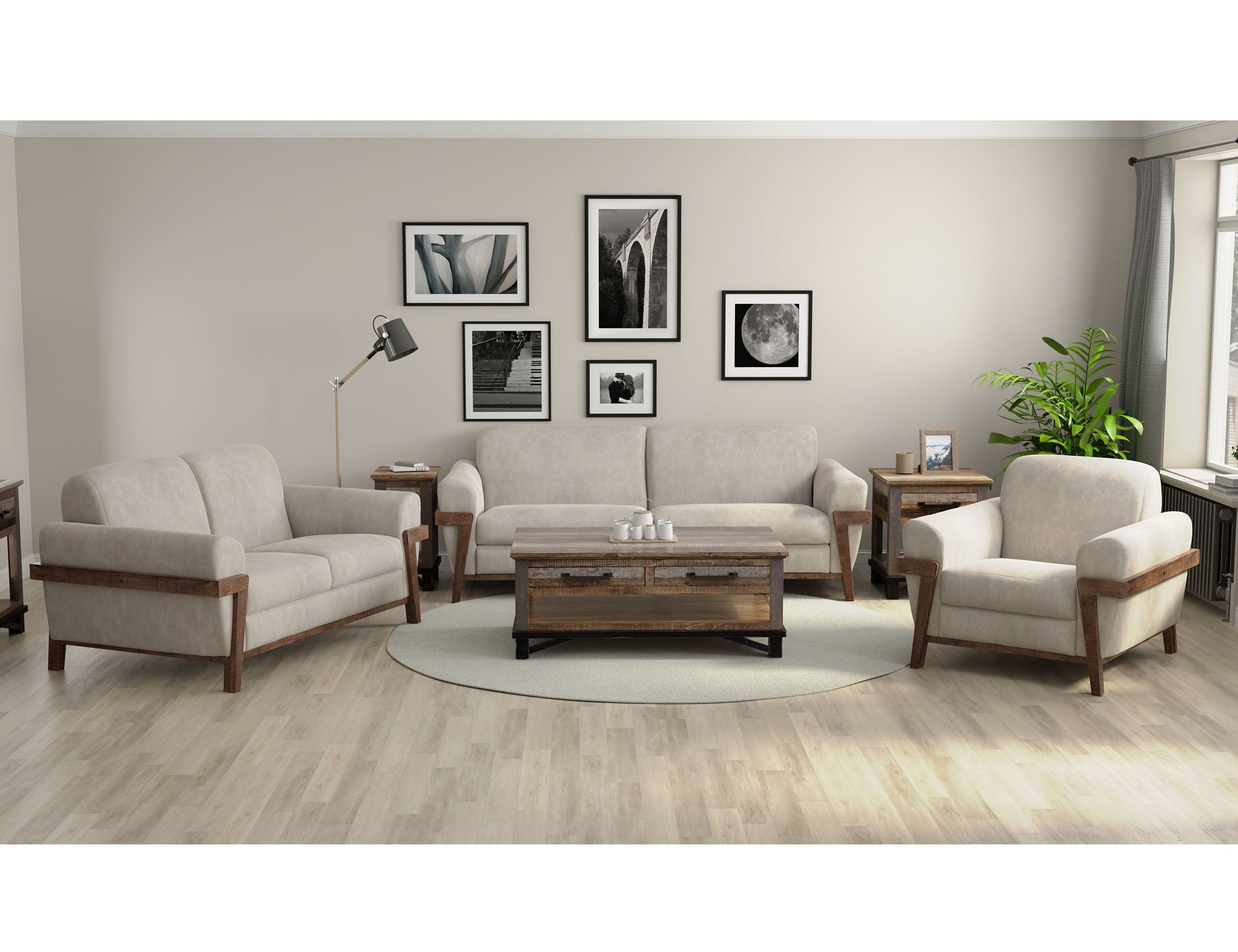 Loft Brown - Loveseat - Premium Stationary Loveseats from International Furniture Direct - Just $1325! Shop now at brett interiors