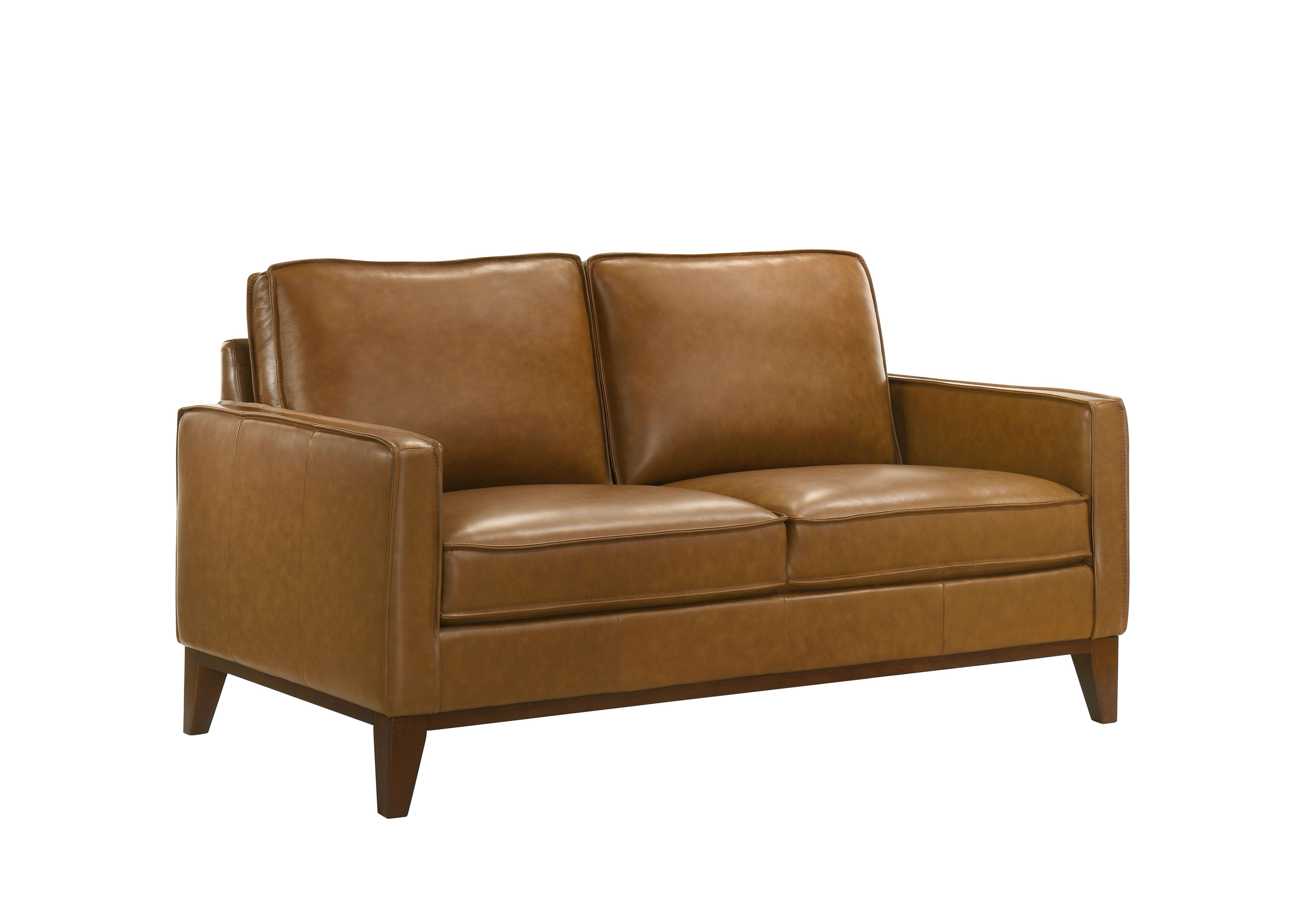 Caspar - Loveseat - Caramel - Premium Stationary Loveseats from New Classic - Just $1472.50! Shop now at brett interiors