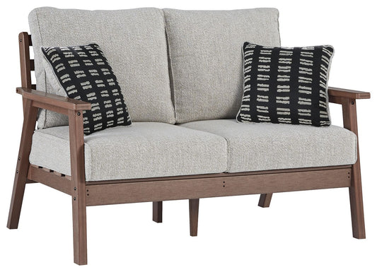 Emmeline - Brown / Beige - Loveseat W/Cushion - Premium Loveseats from Signature Design by Ashley® - Just $1243.75! Shop now at brett interiors