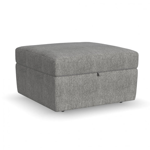 Flex - Square Storage Ottoman - Pearl Silver - Premium Storage Ottomans from Flexsteel - Just $775! Shop now at brett interiors