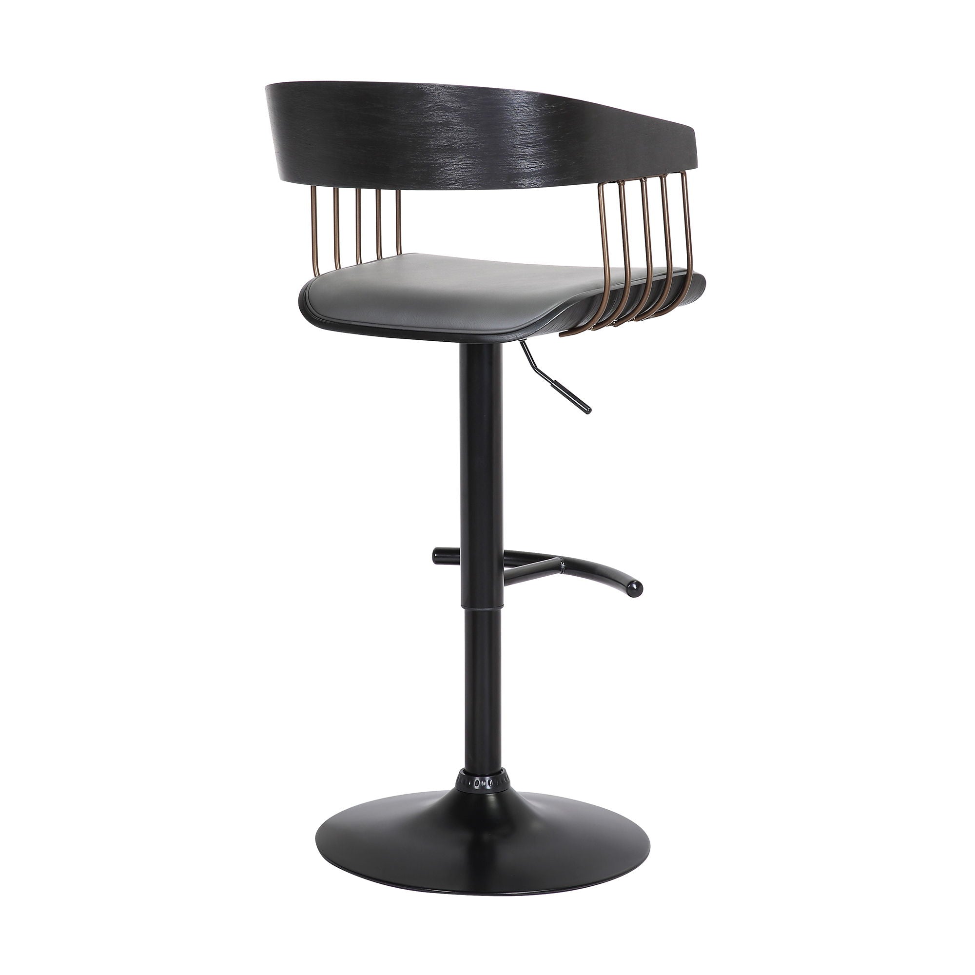 Larisa - Adjustable Wood Bar Stool - Premium Adjustable Height from Armen Living - Just $255! Shop now at brett interiors