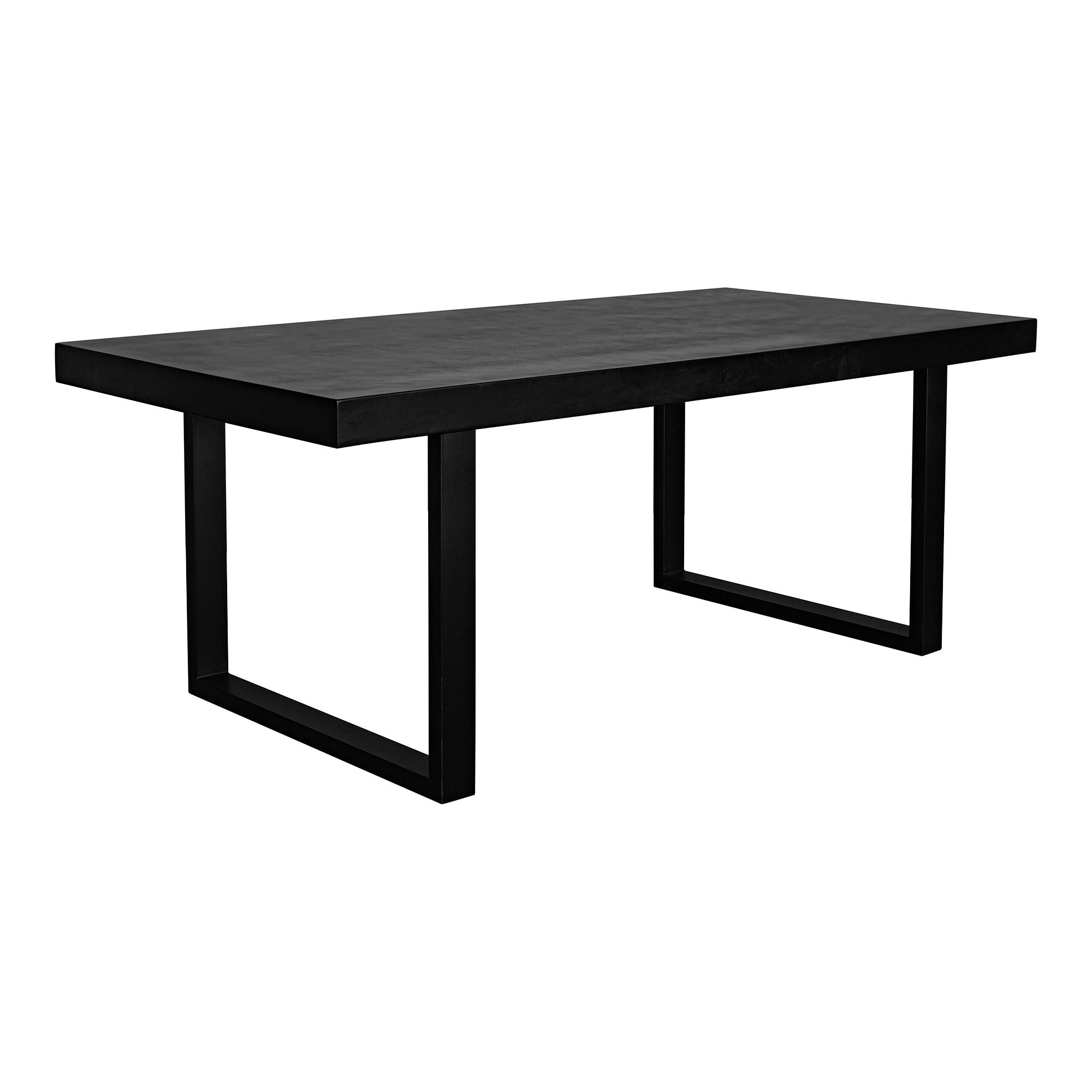 Jedrik - Outdoor Dining Table Large - Black - Concrete - Premium Dining Tables from Moe's Home Collection - Just $4372.50! Shop now at brett interiors