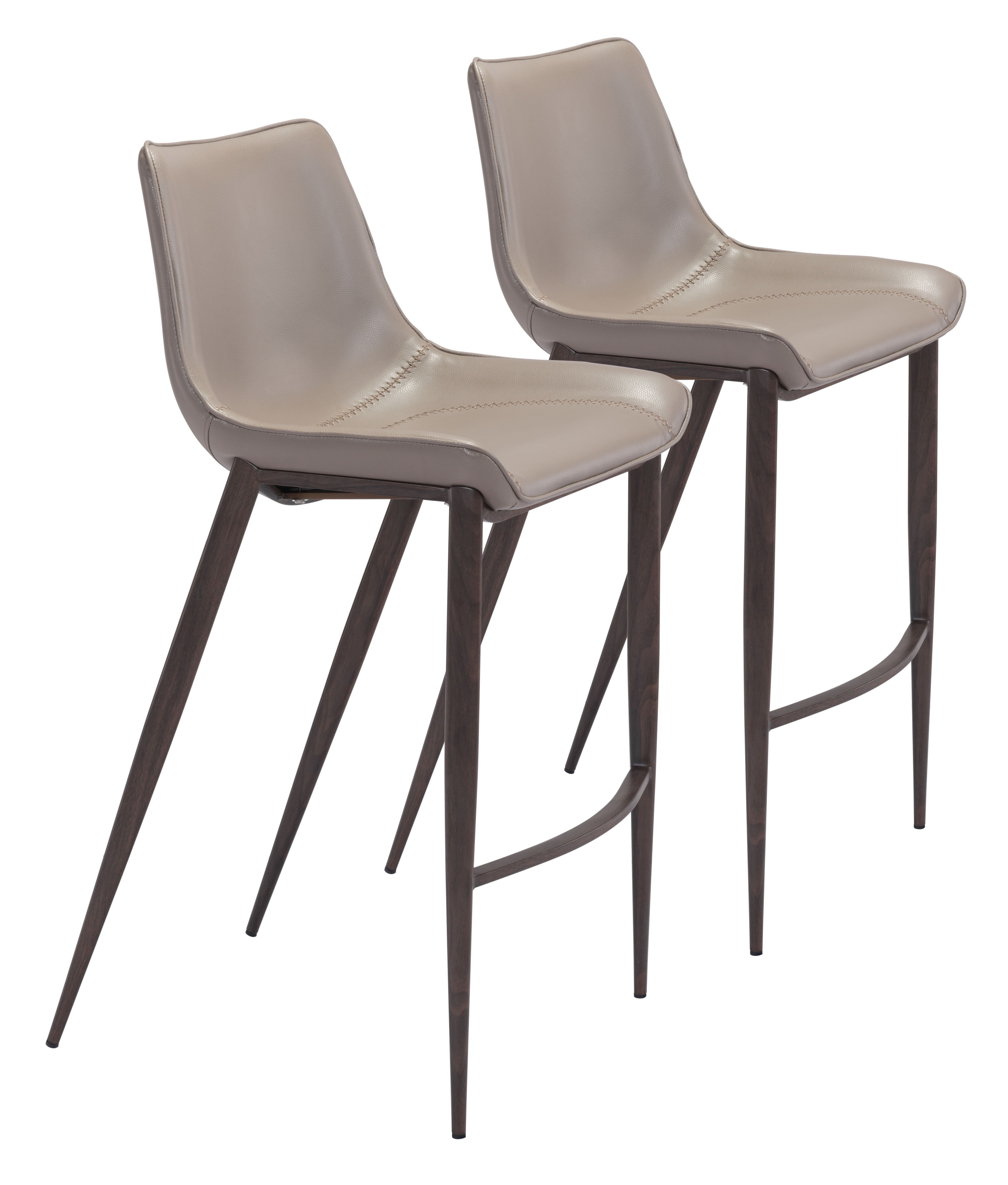 Magnus - Bar Stool (Set of 2) - Premium Chair Sets from Zuo Modern - Just $1600! Shop now at brett interiors