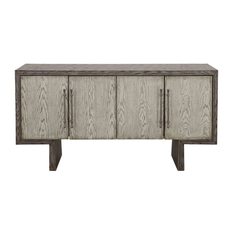 Inverness - Four Door Credenza - Blue Gray / Cream - Premium Credenzas from Coast2Coast Home - Just $3712.50! Shop now at brett interiors