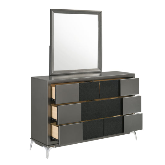 Nocturne - Mirror - Slate - Premium Bedroom Mirrors from New Classic - Just $87.50! Shop now at brett interiors