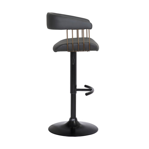 Calista - Adjustable Bar Stool - Premium Adjustable Height from Armen Living - Just $215! Shop now at brett interiors