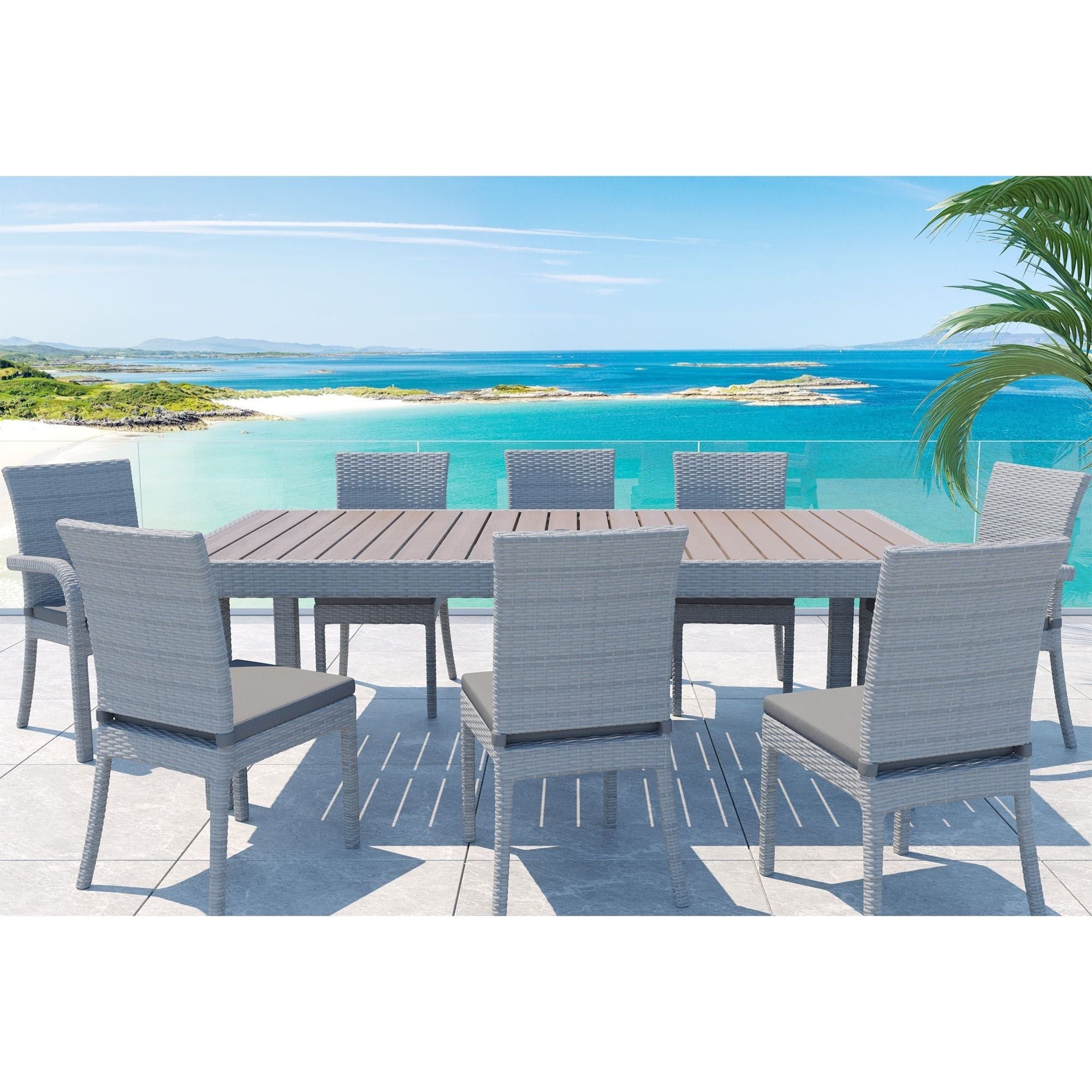 Balcones - Outdoor Dining Table Set - Premium 8 + Piece Outdoor Sets from Gather Craft - Just $3210! Shop now at brett interiors