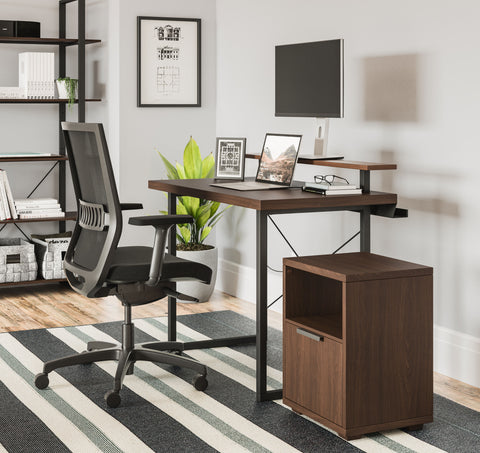 Merge - Desk with Monitor Stand - Premium Computer Desks from Homestyles - Just $777.48! Shop now at brett interiors