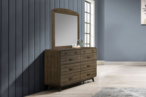 Rex - Mirror - Walnut - Premium Bedroom Mirrors from New Classic - Just $175! Shop now at brett interiors