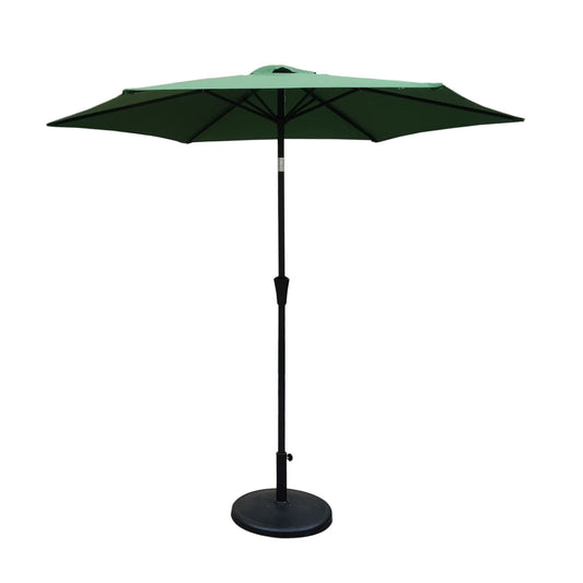 8.8' Outdoor Aluminum Patio Umbrella With 42 Pound Round Resin Umbrella Base - Premium Umbrellas & Canopies from Gather Craft - Just $213! Shop now at brett interiors