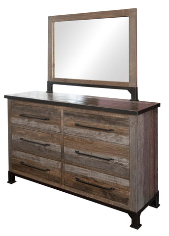 Antique Gray - Dresser - Gray / Brown - Premium Dressers from International Furniture Direct - Just $1122.50! Shop now at brett interiors