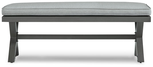 Elite Park - Gray - Bench With Cushion - Premium Benches from Signature Design by Ashley® - Just $358.05! Shop now at brett interiors