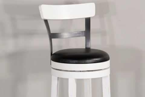 Carriage House - Barstool With Back & Swivel Cushion Seat - Premium Bar Height (28"-30") from Sunny Designs - Just $216! Shop now at brett interiors