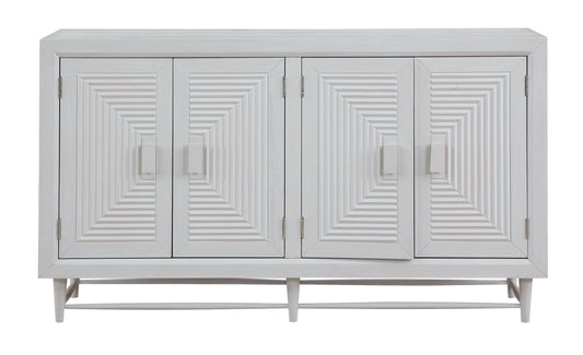 Winborne - Four Door Credenza - Whitewash - Premium Credenzas from Coast2Coast Home - Just $4125! Shop now at brett interiors