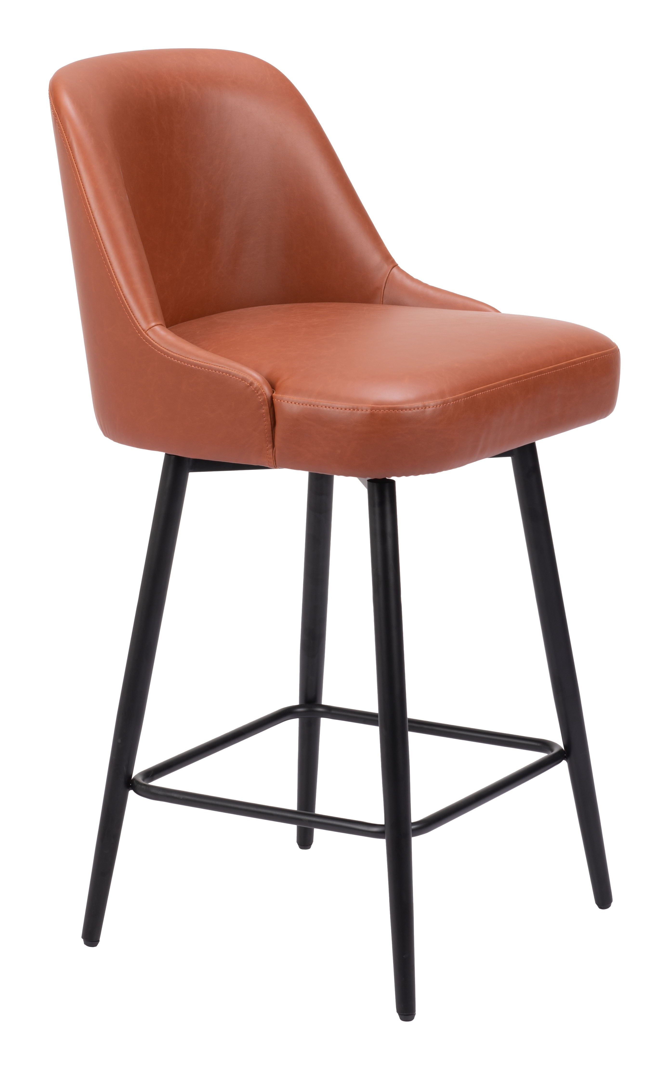 Keppel - Swivel Barstool - Premium Counter Height (24"-27") from Zuo Modern - Just $800! Shop now at brett interiors