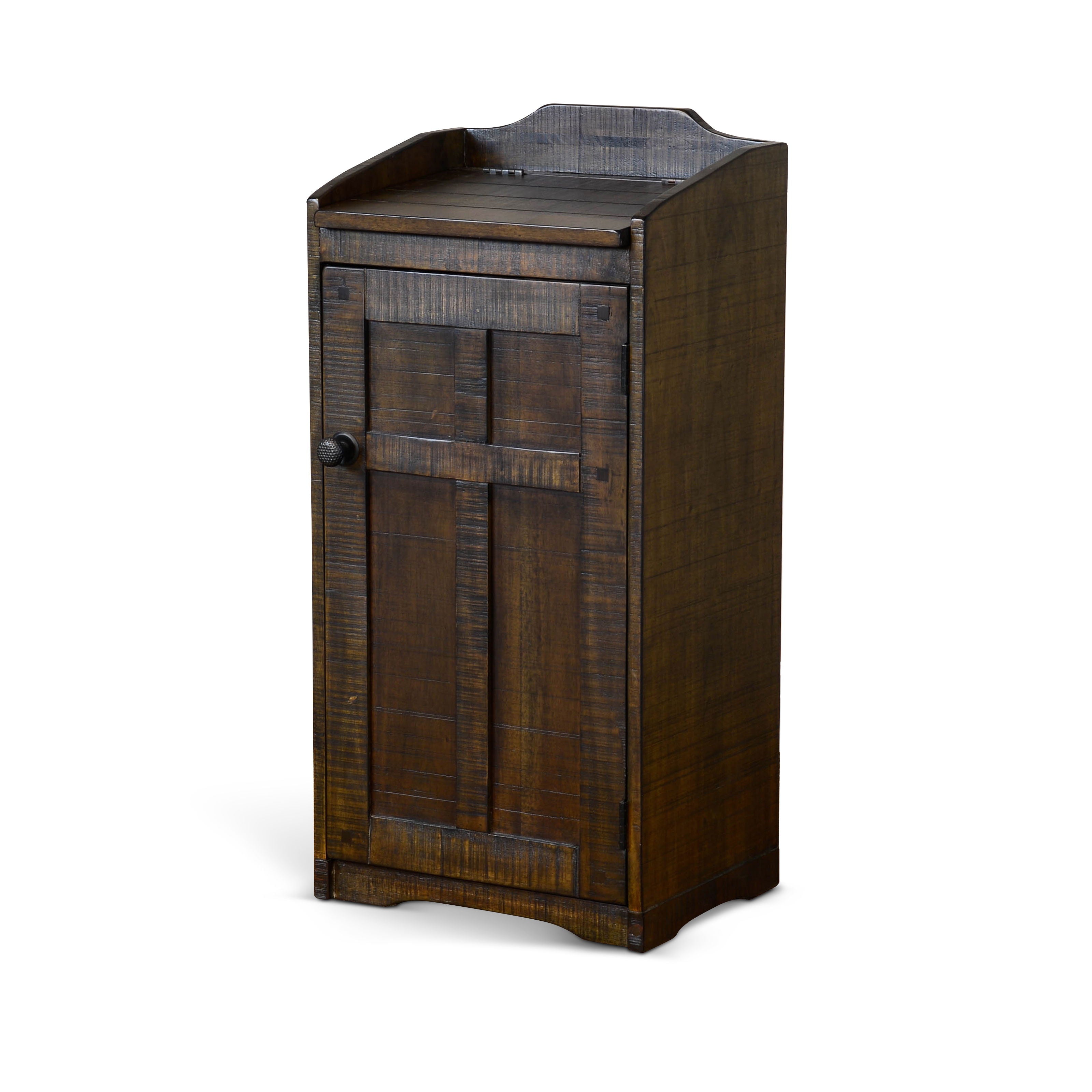 Homestead - Trash Box - Dark Brown - Premium Trash Bin Cabinets from Sunny Designs - Just $267! Shop now at brett interiors