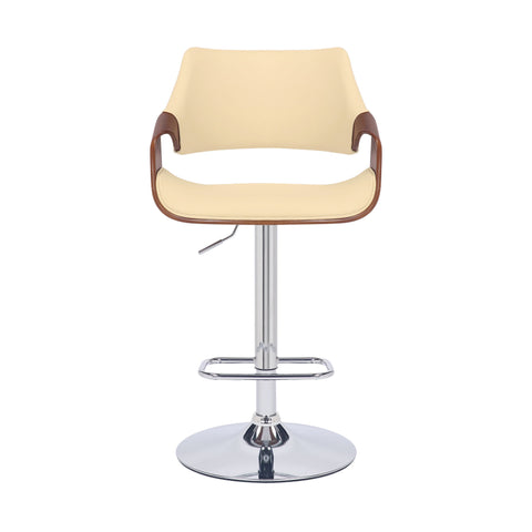 Aspen - Adjustable Bar Stool Chrome Base - Premium Adjustable Height from Armen Living - Just $262.50! Shop now at brett interiors