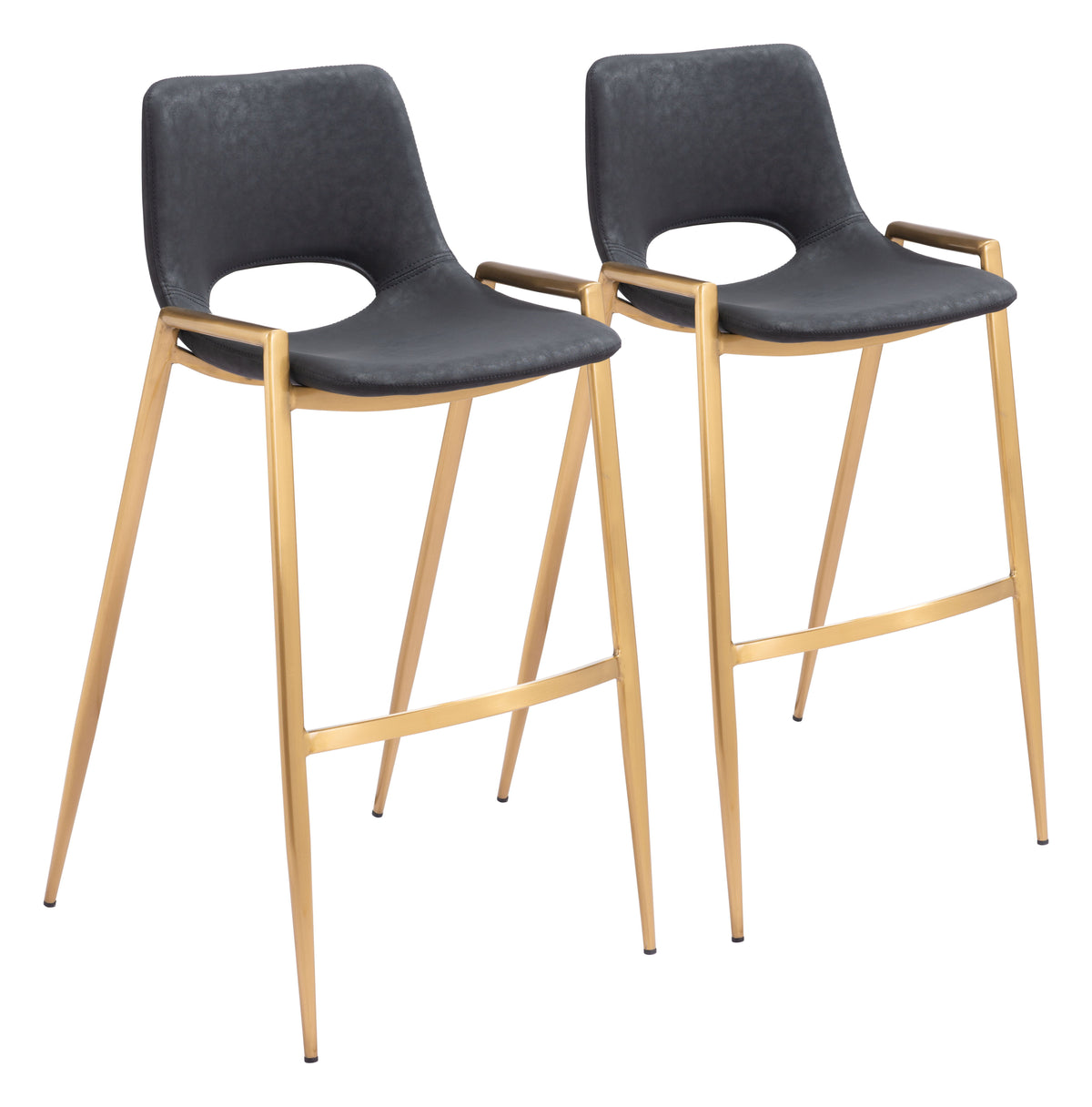 Desi - Barstool Chair (Set of 2) - Premium Stool Sets from Zuo Modern - Just $1750! Shop now at brett interiors