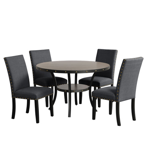 Crispin - Round Dining Table - Gray - Premium Dining Tables from New Classic - Just $322.50! Shop now at brett interiors