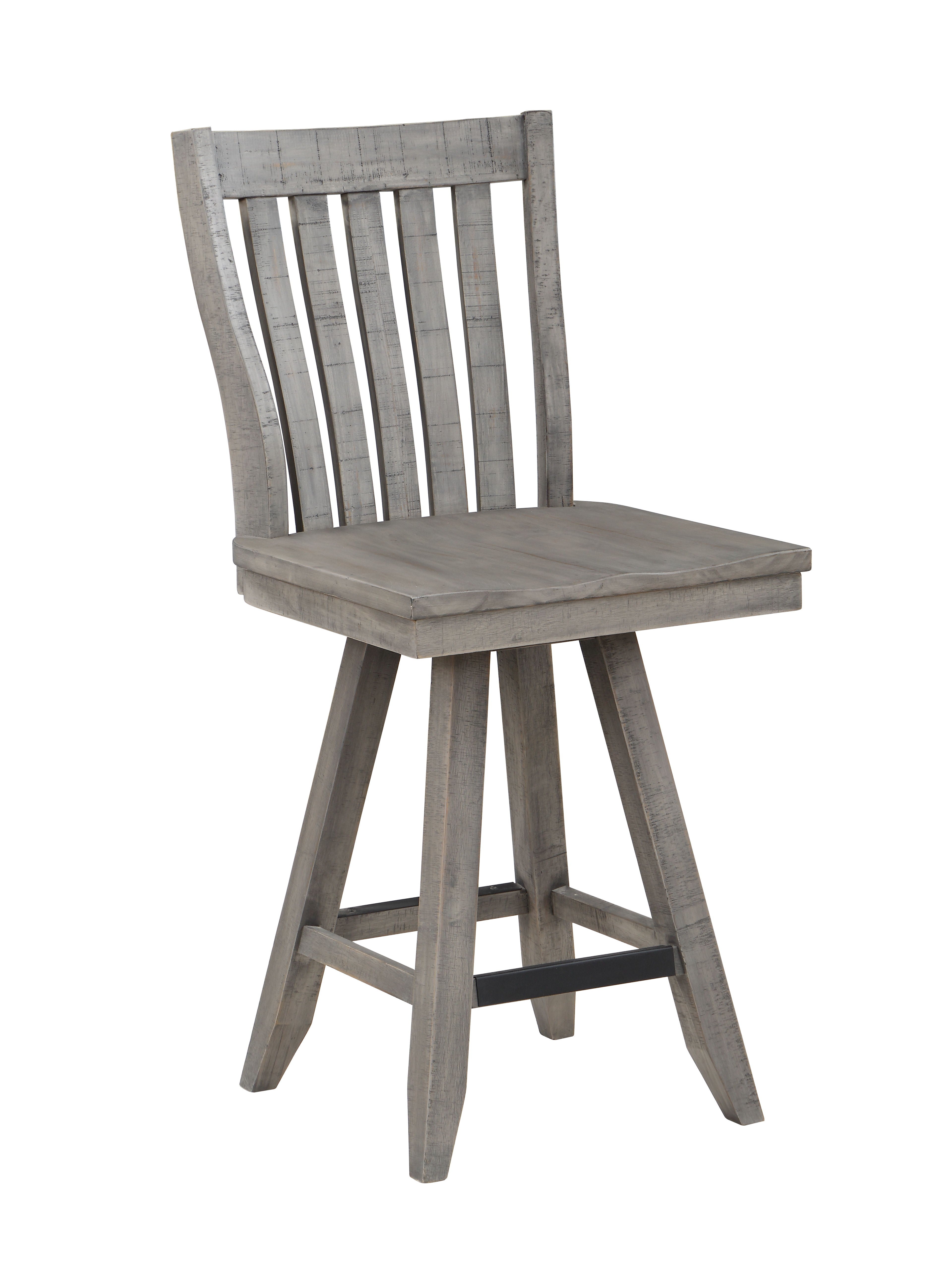 Keystone - Counter Height Swivel Barstool - Gray - Premium Counter Height (24"-27") from Coast2Coast Home - Just $1237.50! Shop now at brett interiors