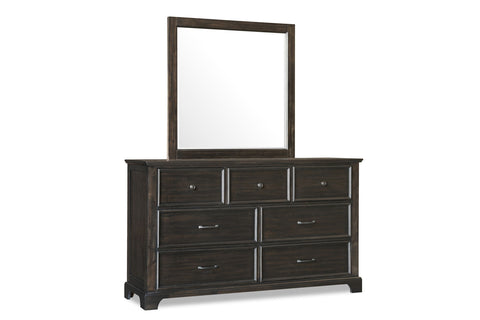 Stafford County - Mirror - Walnut - Premium Bedroom Mirrors from New Classic - Just $175! Shop now at brett interiors