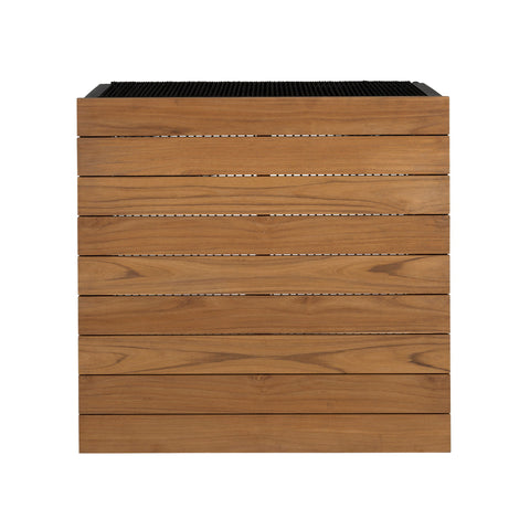 Artesia - Outdoor Patio Coffee Table - Teak / Black - Premium Coffee Tables from Armen Living - Just $872.50! Shop now at brett interiors