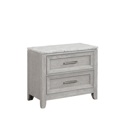 Fiona - Nightstand - Mist Gray - Premium Accent Nightstands from New Classic - Just $325! Shop now at brett interiors