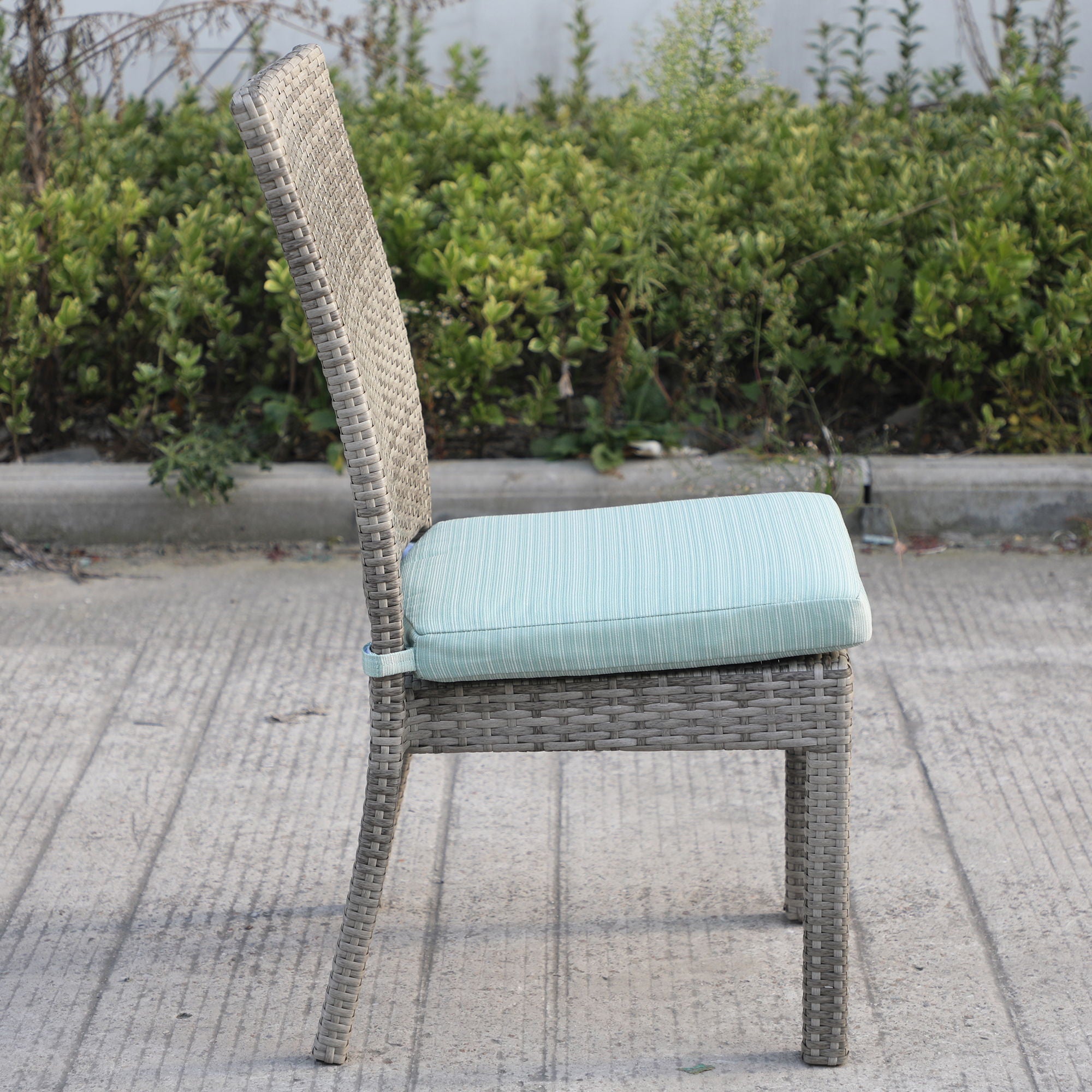 Balcones - Outdoor Wicker Dining Chairs With Cushions (Set of 8) - Premium Chair Sets from Gather Craft - Just $2035! Shop now at brett interiors