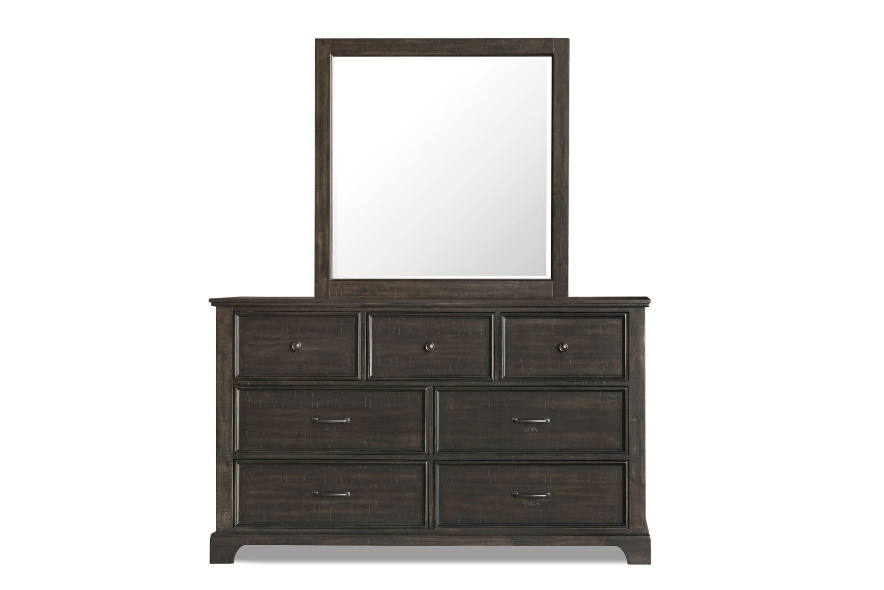 Stafford County - Mirror - Walnut - Premium Bedroom Mirrors from New Classic - Just $175! Shop now at brett interiors