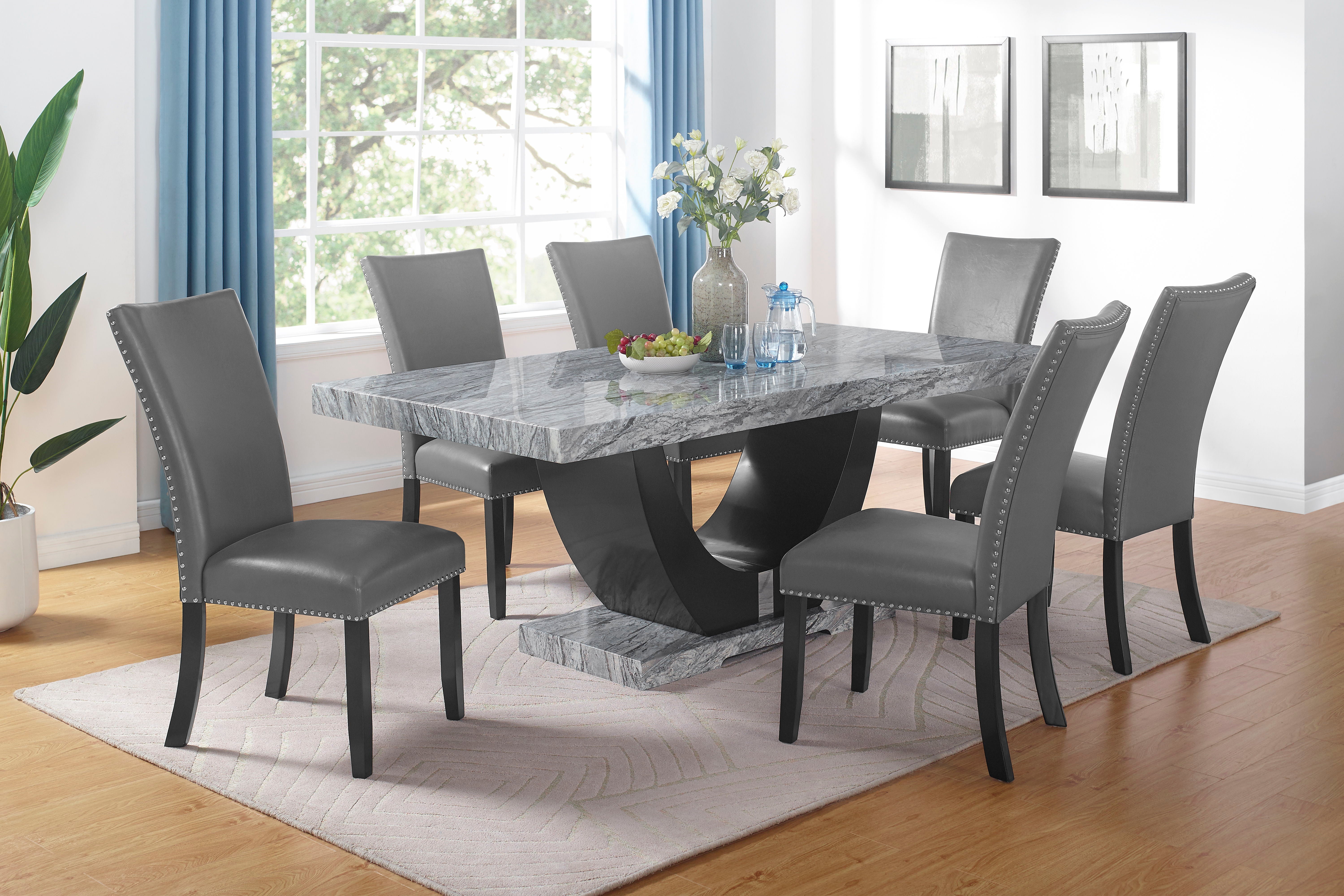 Lyra - Dining Chair (Set of 2) - Gray - Premium Chair Sets from New Classic - Just $275! Shop now at brett interiors