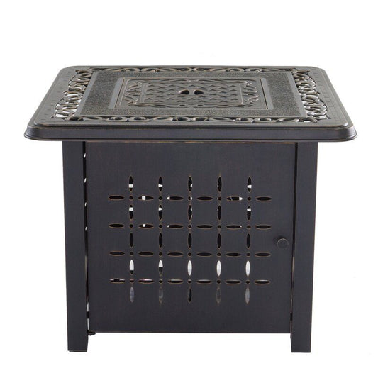 Aluminum Square Firepit Table - Bronze - Premium Fire Pits from Gather Craft - Just $945! Shop now at brett interiors