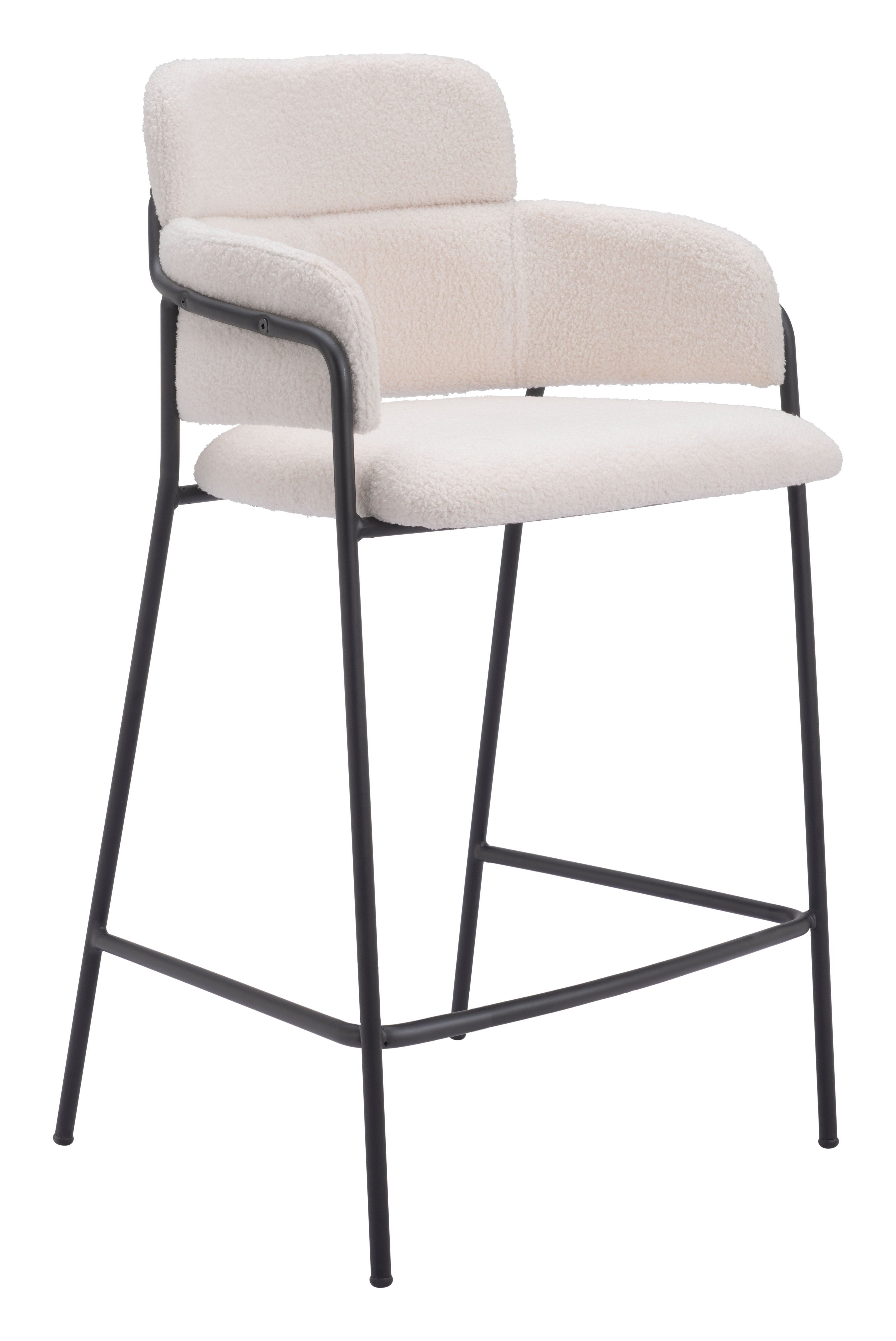 Marcel - Metal Counter Stool (Set of 2) - Premium Stool Sets from Zuo Modern - Just $1500! Shop now at brett interiors