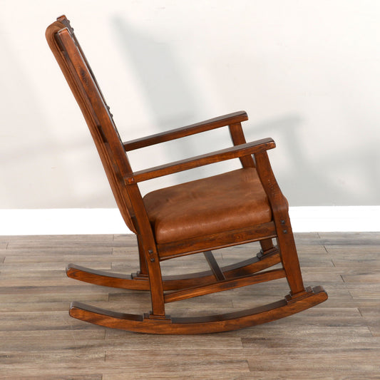 Santa Fe - Rocker - Light Brown - Premium Rocker Chairs from Sunny Designs - Just $434! Shop now at brett interiors