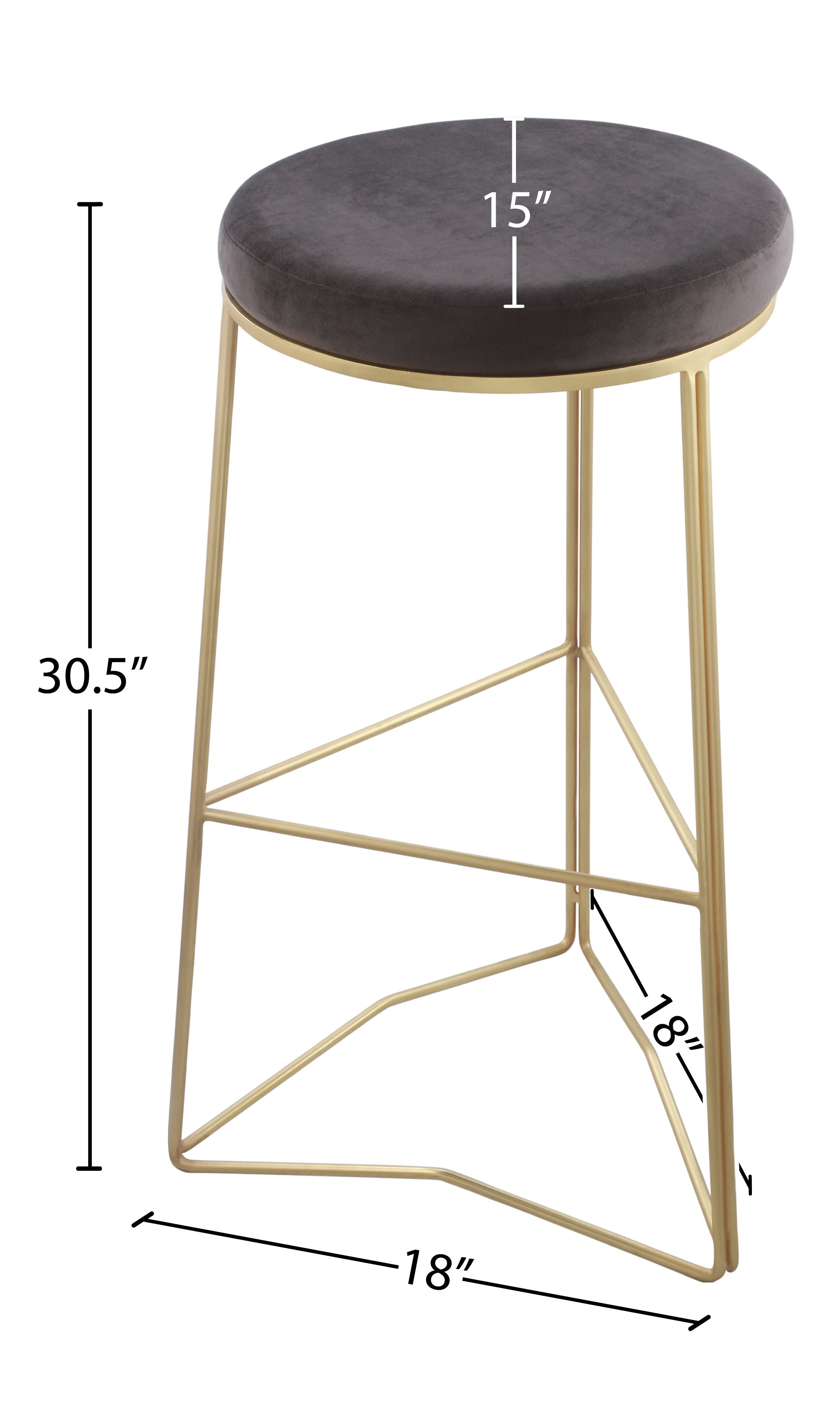 Tres - Bar Stool - Premium Bar Height (28"-30") from Meridian Furniture - Just $337.50! Shop now at brett interiors