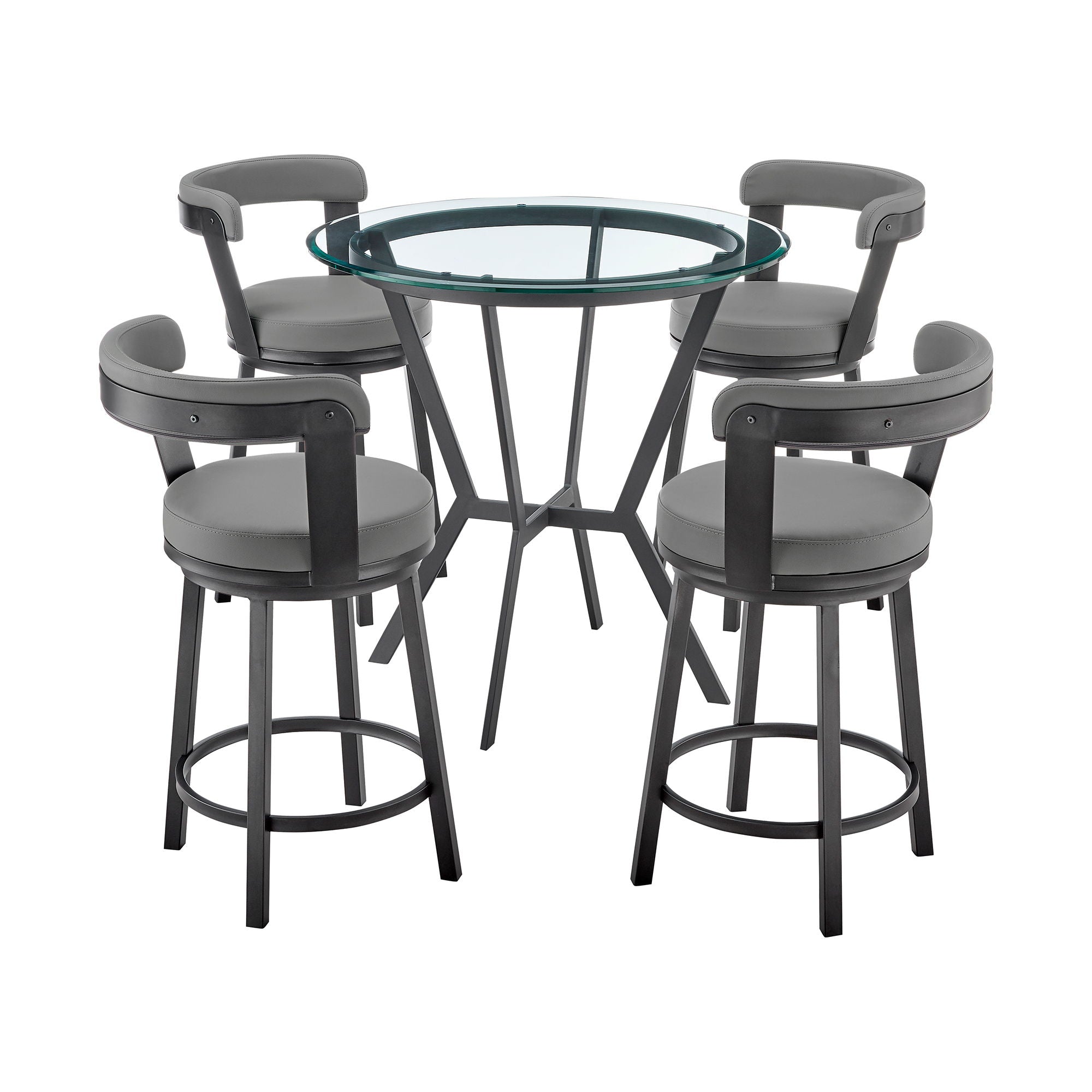 Naomi And Bryant - Counter Height Dining Set - Premium 3 Piece Dining Room Sets from Armen Living - Just $1545! Shop now at brett interiors