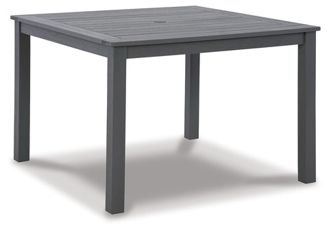 Eden Town - Gray - Square Dining Table W/Umb Opt - Premium Dining Tables from Signature Design by Ashley® - Just $369.60! Shop now at brett interiors