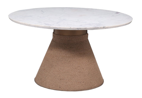 Winstone Bay - Dining Table (2 Cartons) - Natural / White Marble - Premium Dining Tables from Coast2Coast Home - Just $4125! Shop now at brett interiors