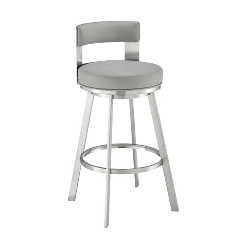 Flynn - Swivel Bar Stool -  Brushed Steel Armen Living