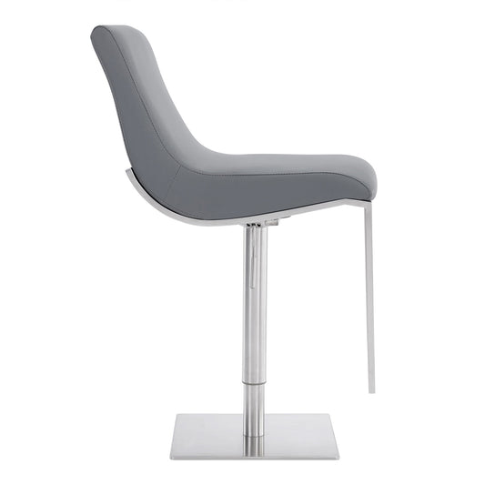 Victory - Contemporary Swivel Barstool - Brushed / Gray - Premium Bar Height (28"-30") from Armen Living - Just $395! Shop now at brett interiors